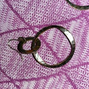 Silver drop earrings - definitely a designer pair.